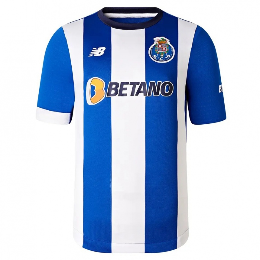 Mujer Fútbol Camiseta Marko Grujic #8 Azul Blanco 1ª Equipación 2023/24