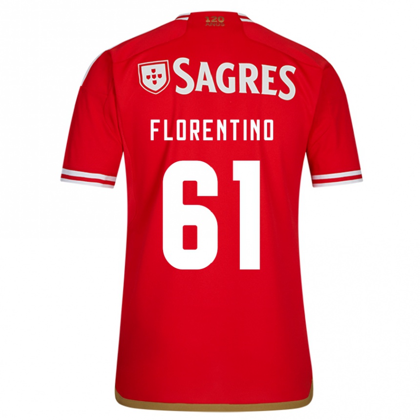 Mujer Fútbol Camiseta Florentino #61 Rojo 1ª Equipación 2023/24