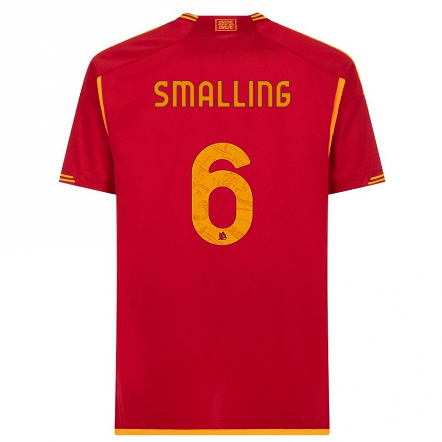 Mujer Fútbol Camiseta Chris Smalling #6 Rojo 1ª Equipación 2023/24