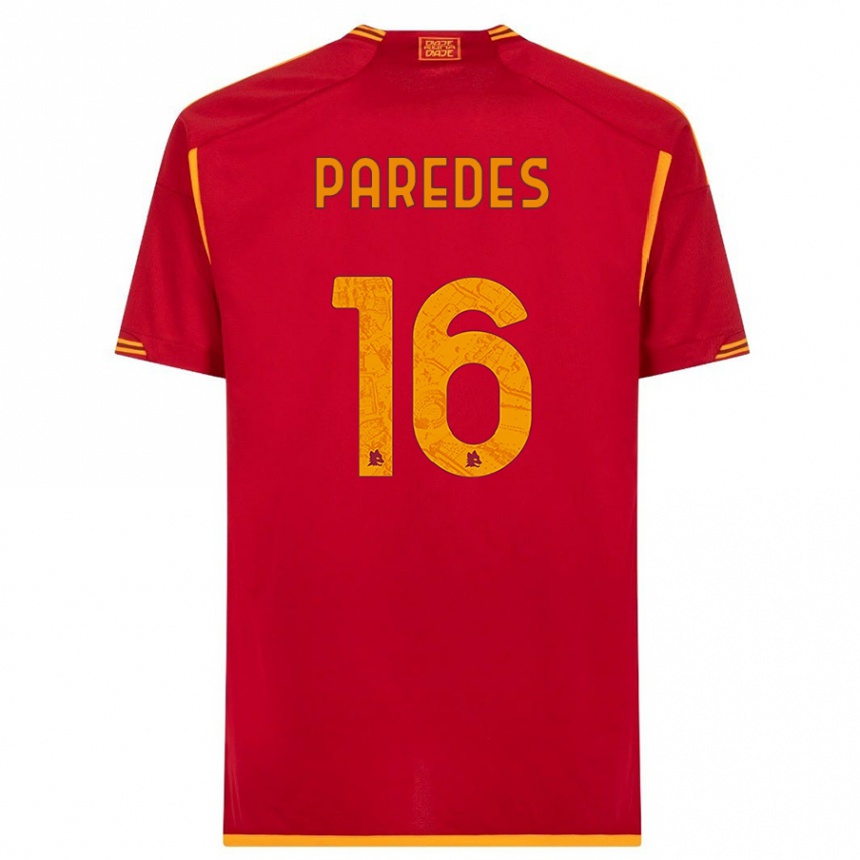 Mujer Fútbol Camiseta Leandro Paredes #16 Rojo 1ª Equipación 2023/24