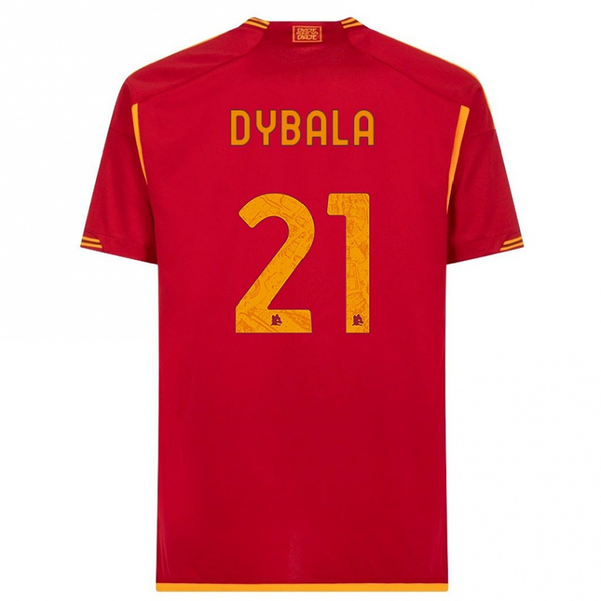 Mujer Fútbol Camiseta Paulo Dybala #21 Rojo 1ª Equipación 2023/24