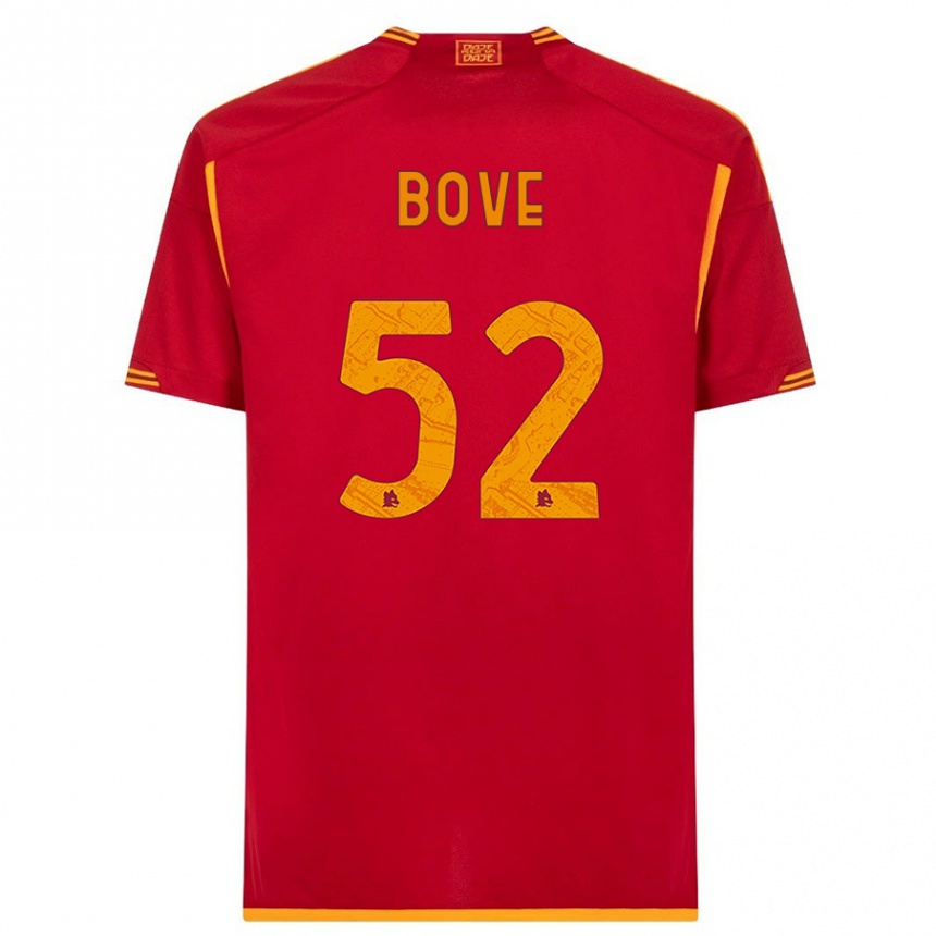 Mujer Fútbol Camiseta Edoardo Bove #52 Rojo 1ª Equipación 2023/24