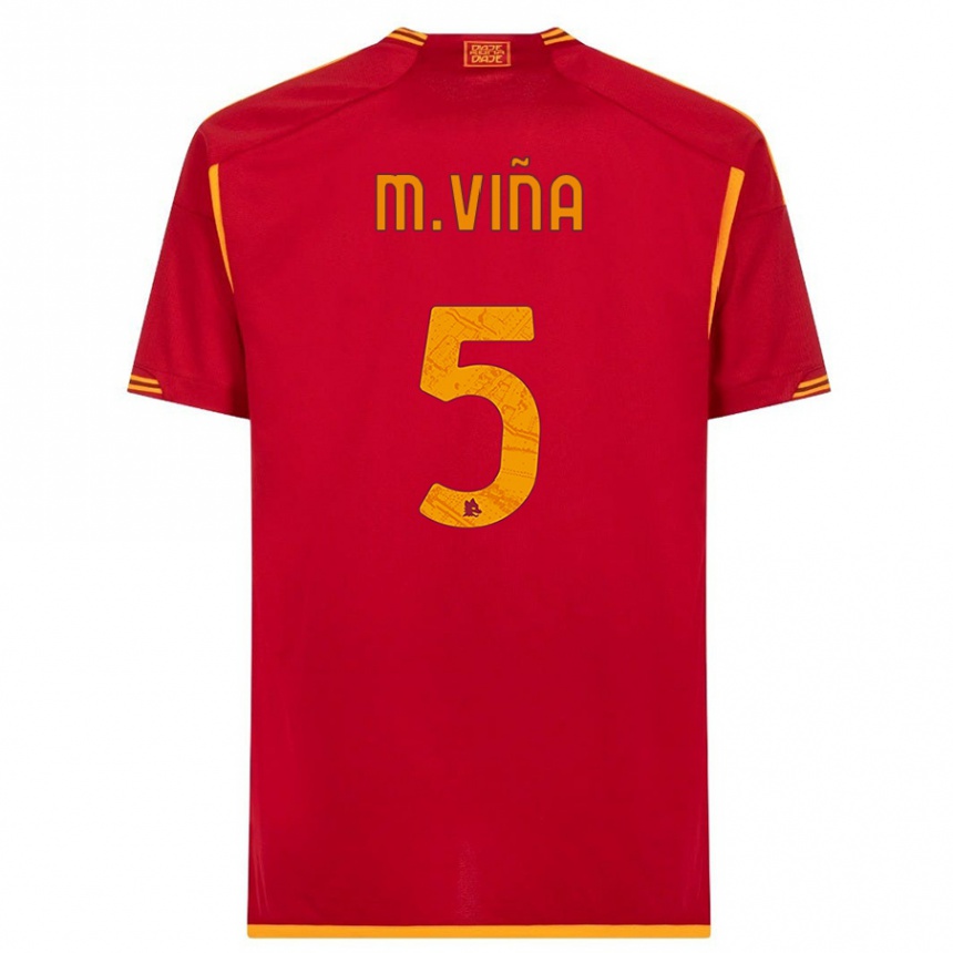 Mujer Fútbol Camiseta Matias Vina #5 Rojo 1ª Equipación 2023/24