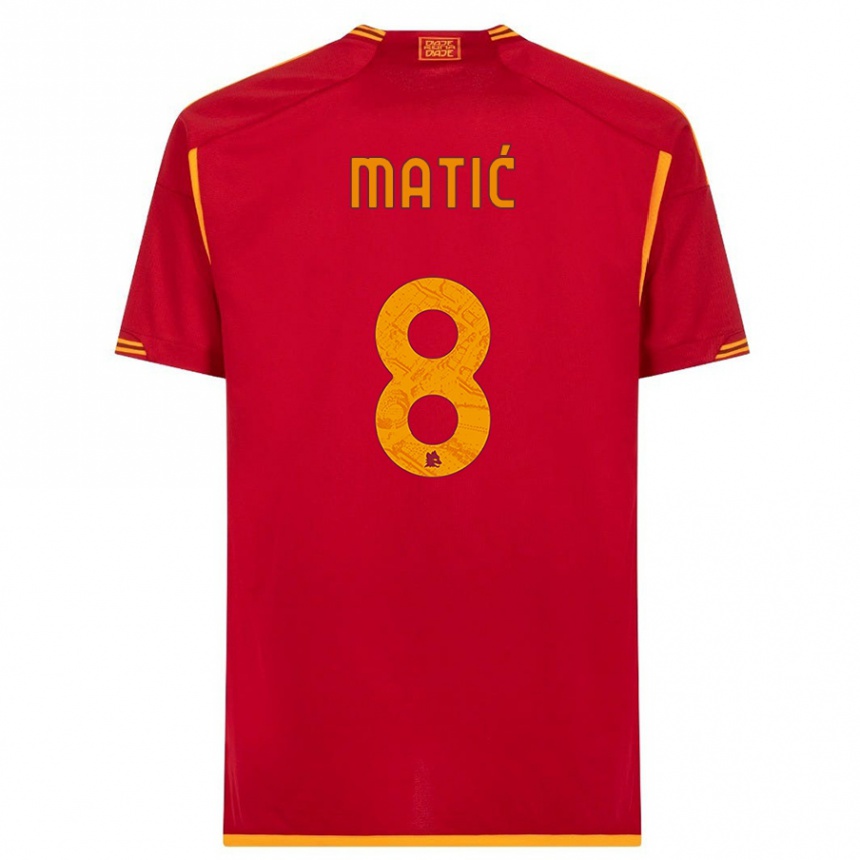 Mujer Fútbol Camiseta Nemanja Matic #8 Rojo 1ª Equipación 2023/24