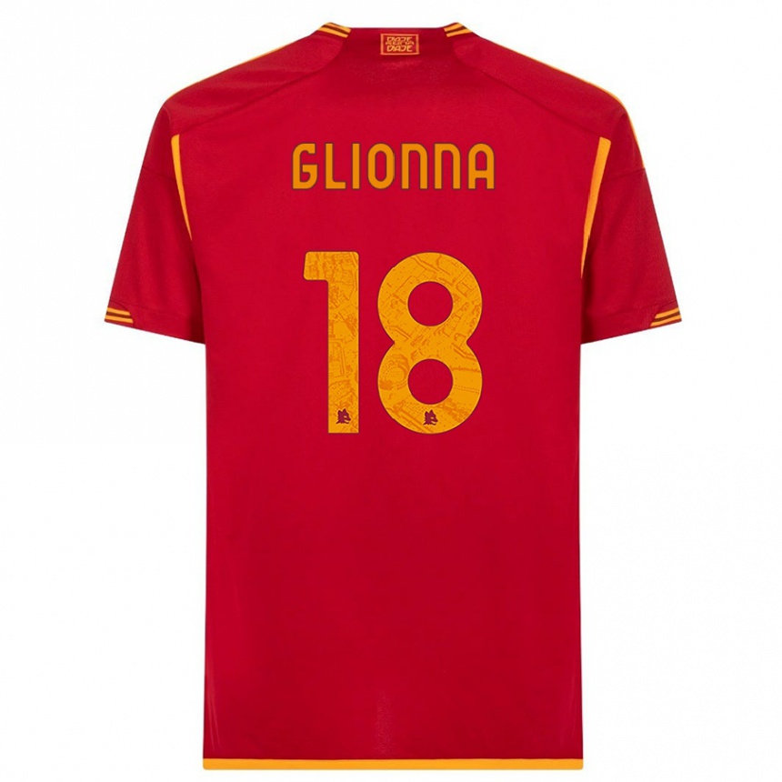 Mujer Fútbol Camiseta Benedetta Glionna #18 Rojo 1ª Equipación 2023/24