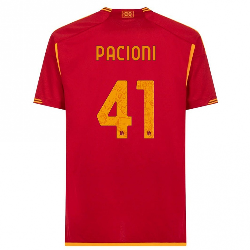 Mujer Fútbol Camiseta Eleonora Pacioni #41 Rojo 1ª Equipación 2023/24