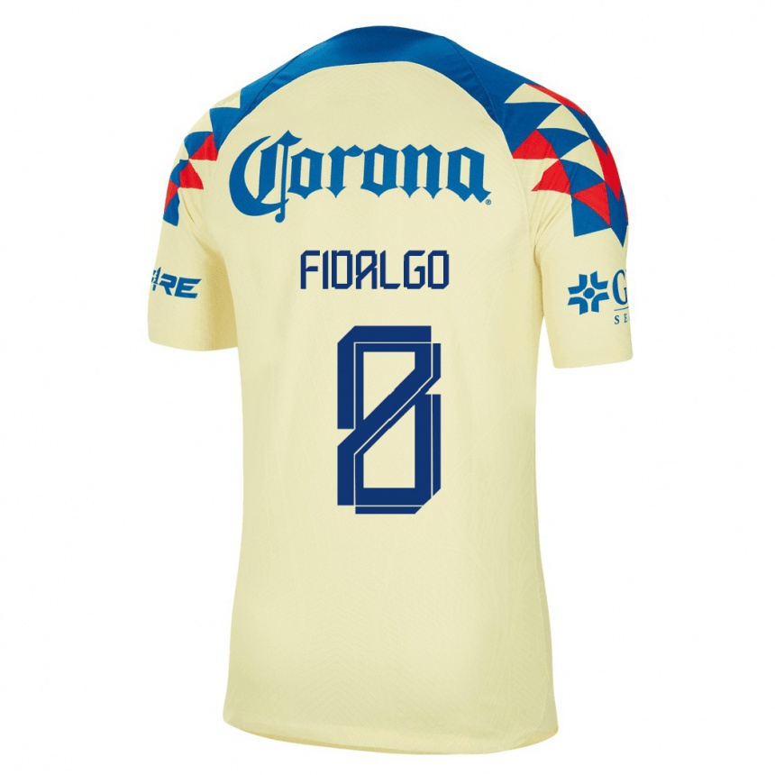 Mujer Fútbol Camiseta Alvaro Fidalgo #8 Amarillo 1ª Equipación 2023/24