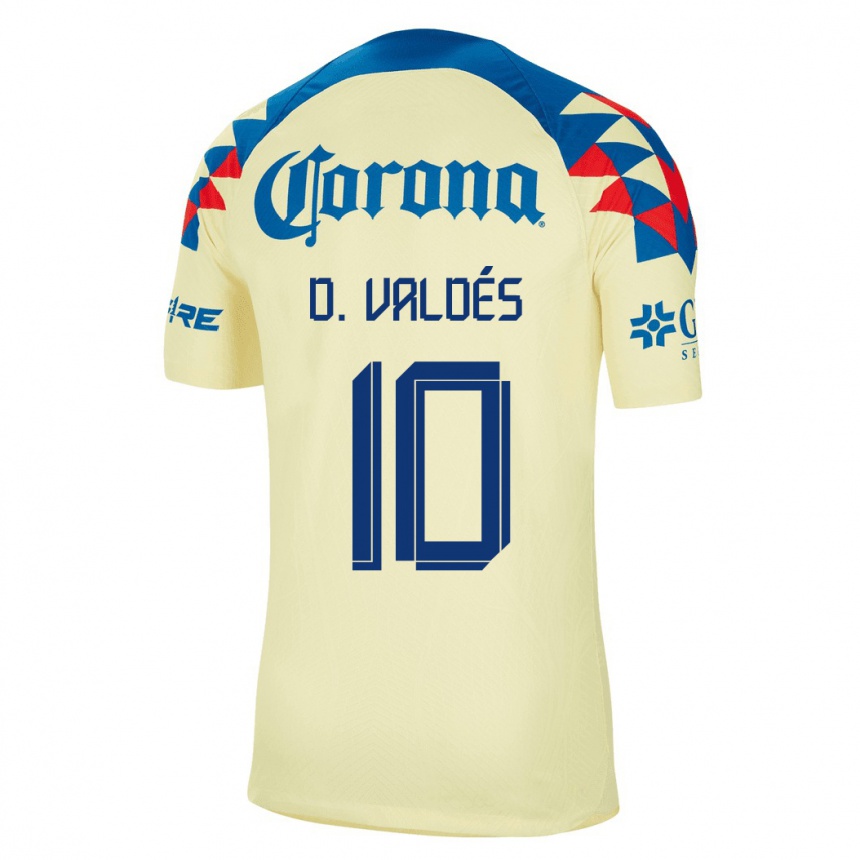Mujer Fútbol Camiseta Diego Valdes #10 Amarillo 1ª Equipación 2023/24