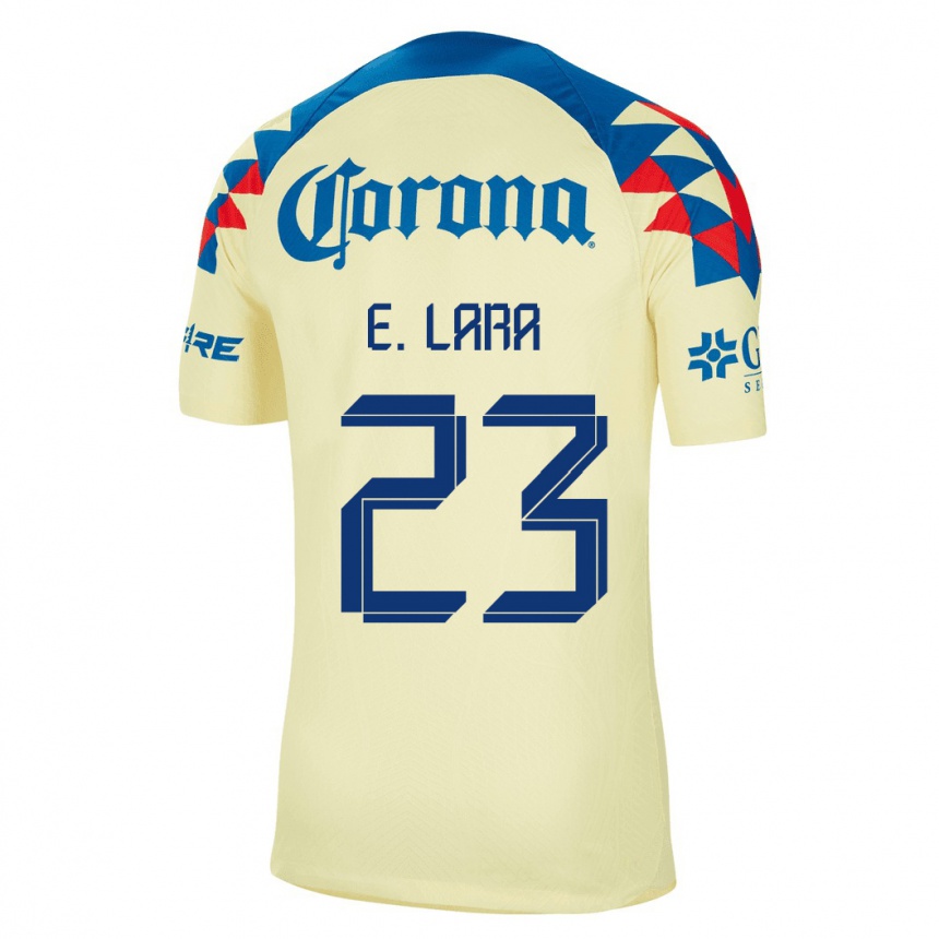 Mujer Fútbol Camiseta Emilio Lara #23 Amarillo 1ª Equipación 2023/24