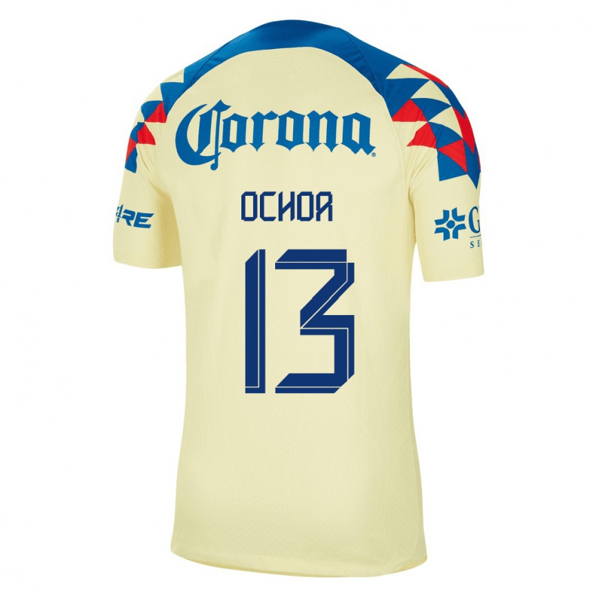 Mujer Fútbol Camiseta Guillermo Ochoa #13 Amarillo 1ª Equipación 2023/24