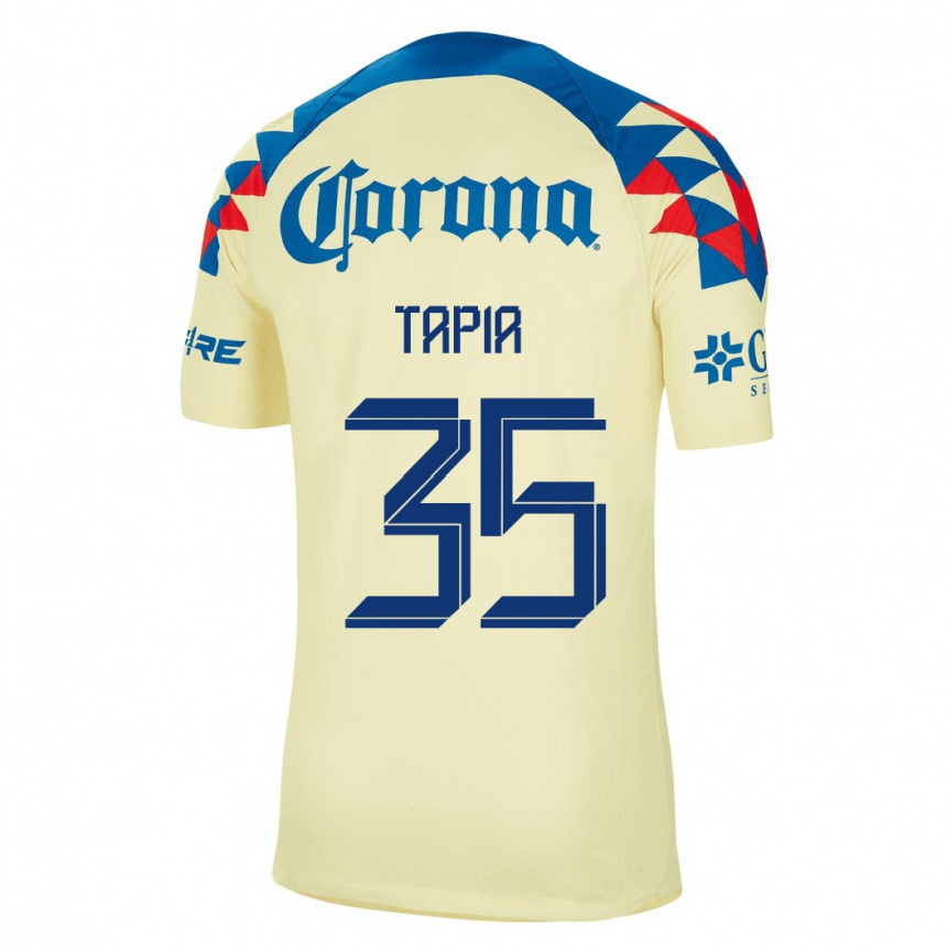 Mujer Fútbol Camiseta Fernando Tapia #35 Amarillo 1ª Equipación 2023/24