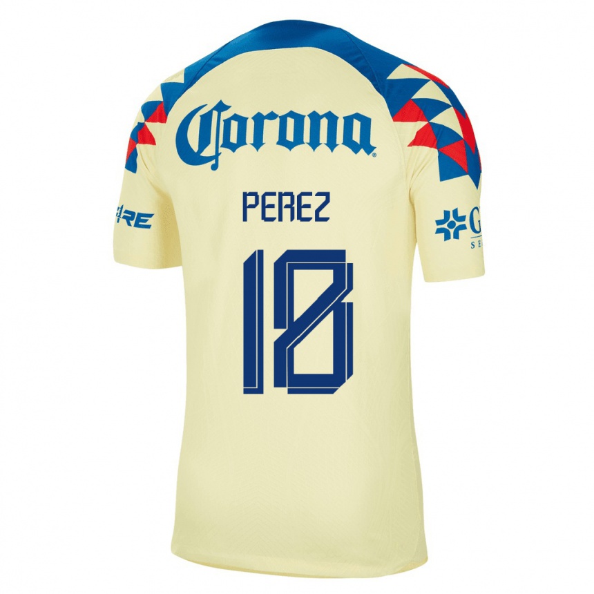 Mujer Fútbol Camiseta Amanda Perez #18 Amarillo 1ª Equipación 2023/24