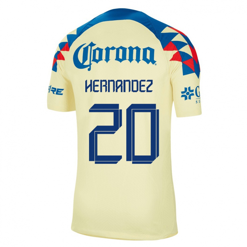 Mujer Fútbol Camiseta Nicki Hernandez #20 Amarillo 1ª Equipación 2023/24
