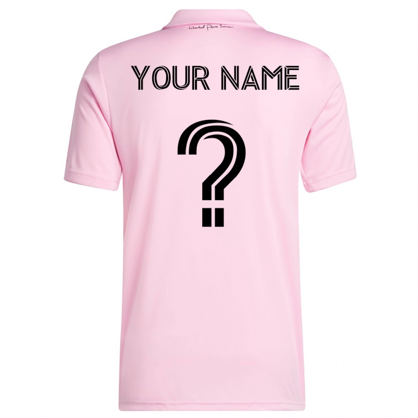 Mujer Fútbol Camiseta Su Nombre #0 Rosa 1ª Equipación 2023/24