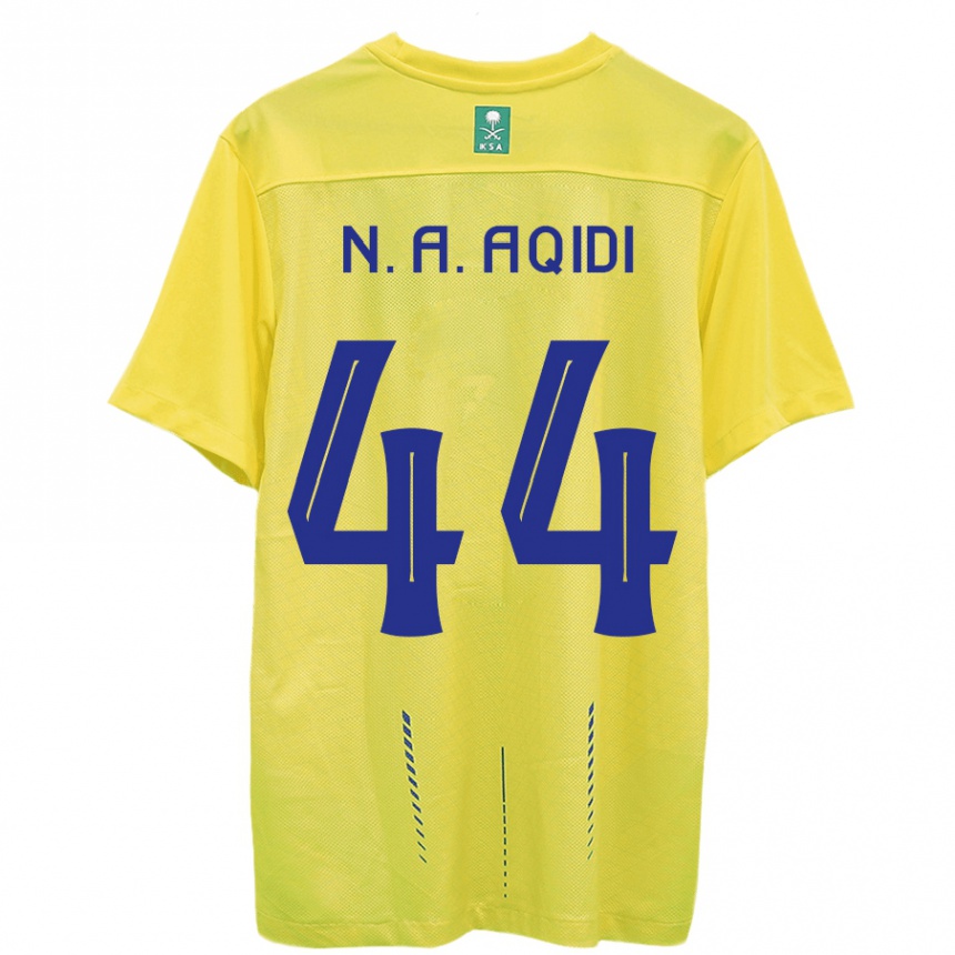 Mujer Fútbol Camiseta Nawaf Al-Aqidi #44 Amarillo 1ª Equipación 2023/24