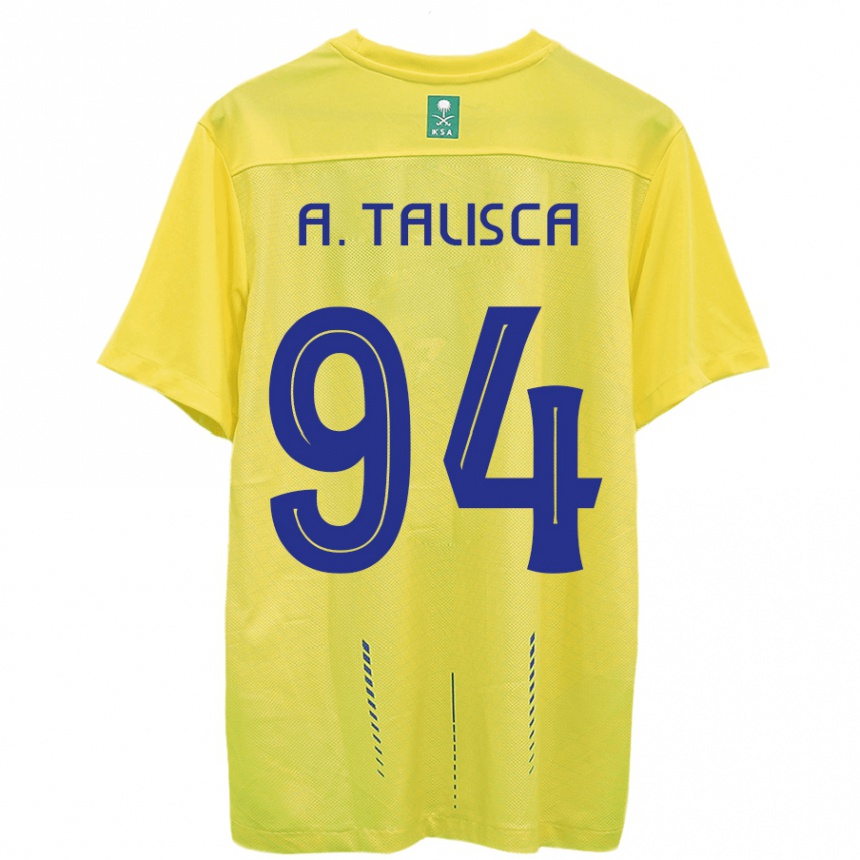Mujer Fútbol Camiseta Talisca #94 Amarillo 1ª Equipación 2023/24