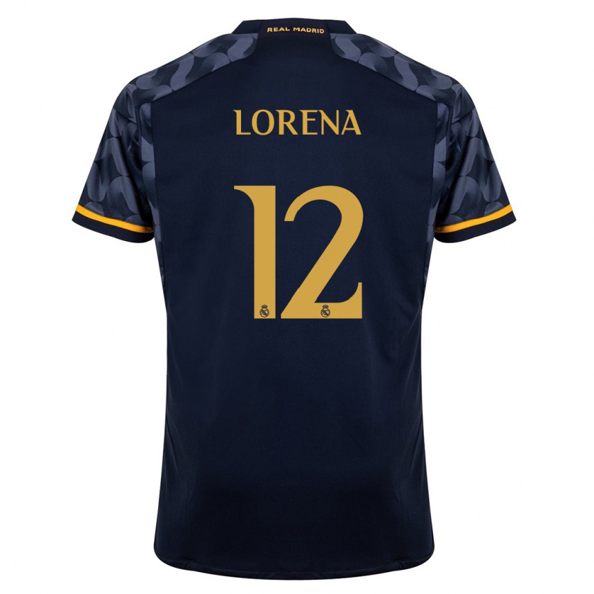 Mujer Fútbol Camiseta Lorena Navarro #12 Azul Oscuro 2ª Equipación 2023/24