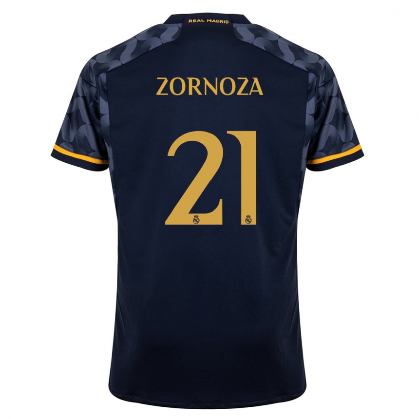 Mujer Fútbol Camiseta Claudia Zornoza #21 Azul Oscuro 2ª Equipación 2023/24