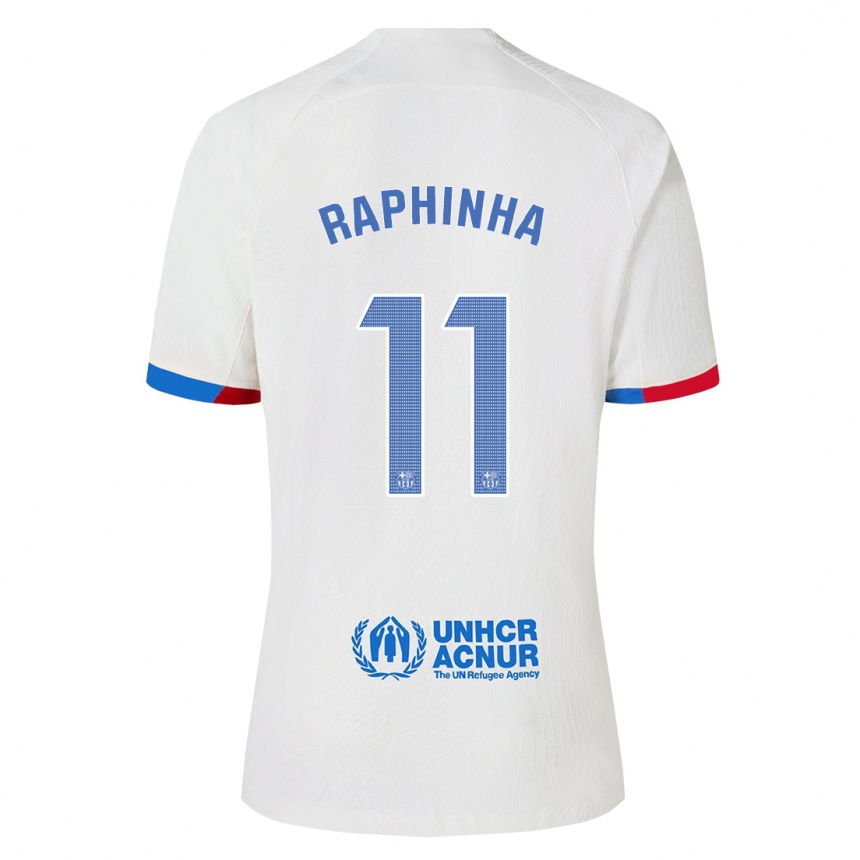 Mujer Fútbol Camiseta Raphinha #11 Blanco 2ª Equipación 2023/24