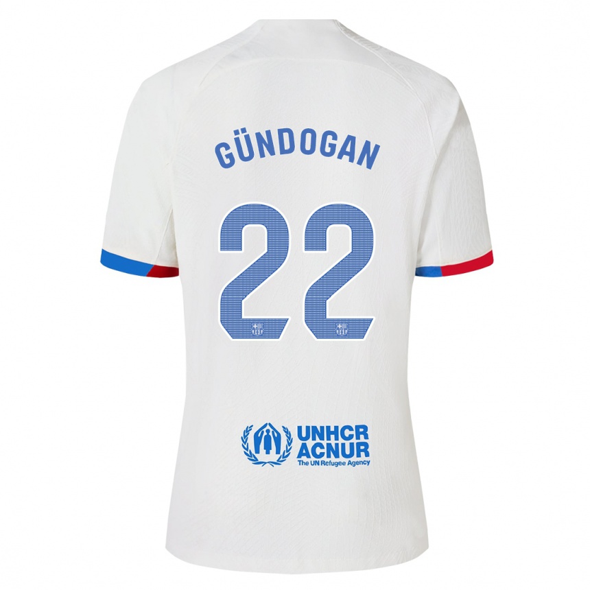 Mujer Fútbol Camiseta Ilkay Gundogan #22 Blanco 2ª Equipación 2023/24