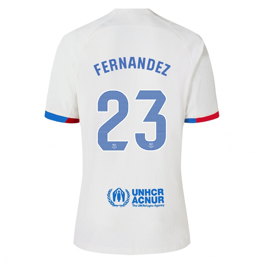 Mujer Fútbol Camiseta Pelayo Fernandez #23 Blanco 2ª Equipación 2023/24