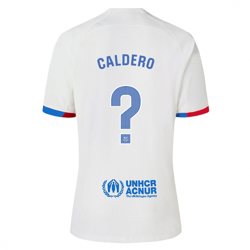 Mujer Fútbol Camiseta Nil Caldero #0 Blanco 2ª Equipación 2023/24