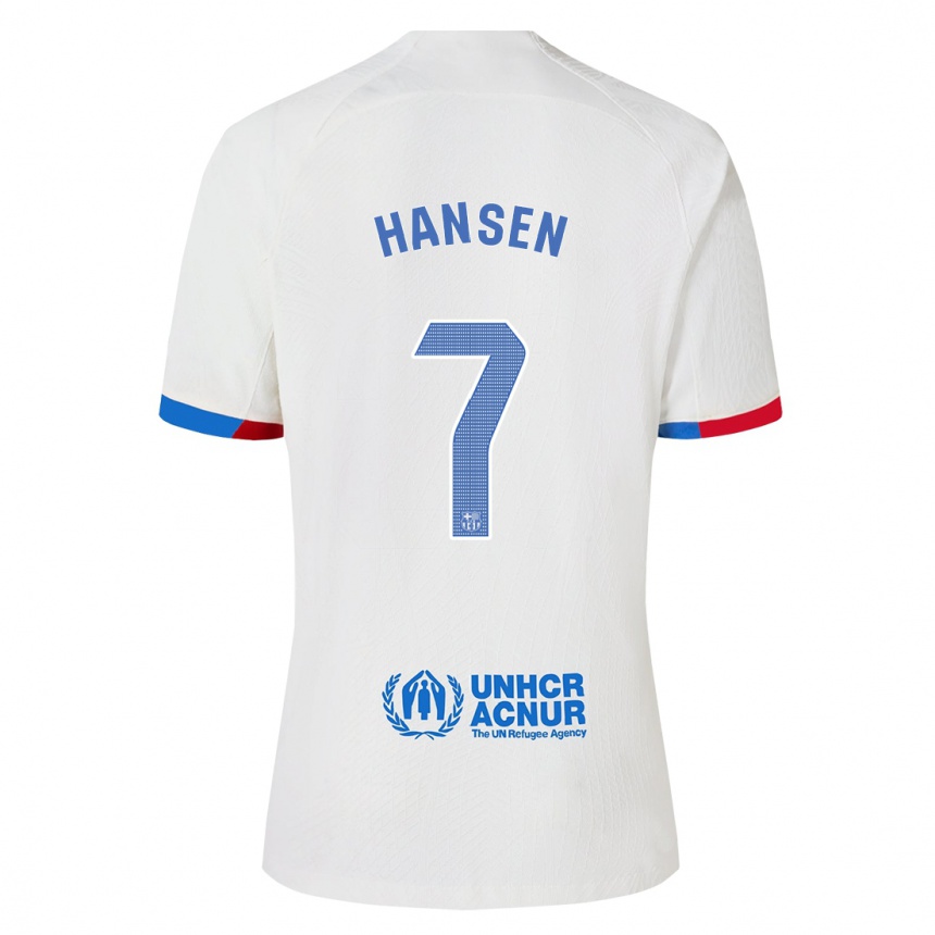 Mujer Fútbol Camiseta Caroline Graham Hansen #7 Blanco 2ª Equipación 2023/24