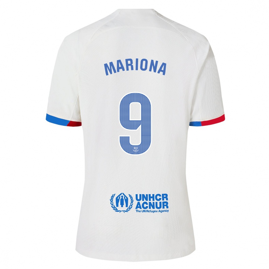 Mujer Fútbol Camiseta Mariona Caldentey #9 Blanco 2ª Equipación 2023/24