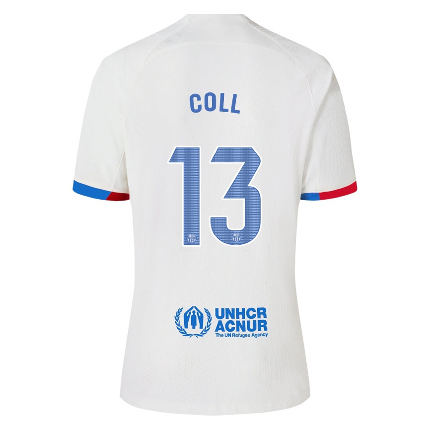 Mujer Fútbol Camiseta Cata Coll #13 Blanco 2ª Equipación 2023/24