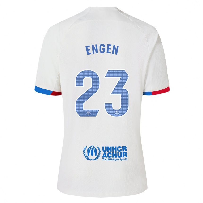 Mujer Fútbol Camiseta Ingrid Engen #23 Blanco 2ª Equipación 2023/24