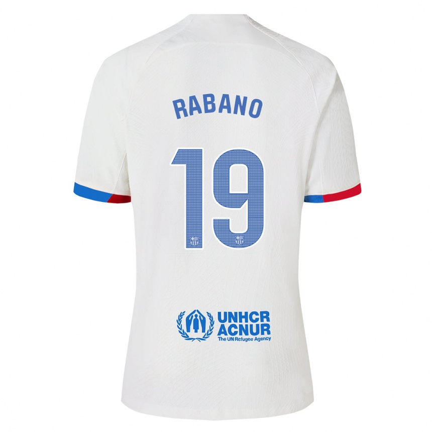 Mujer Fútbol Camiseta Nuria Rabano #19 Blanco 2ª Equipación 2023/24