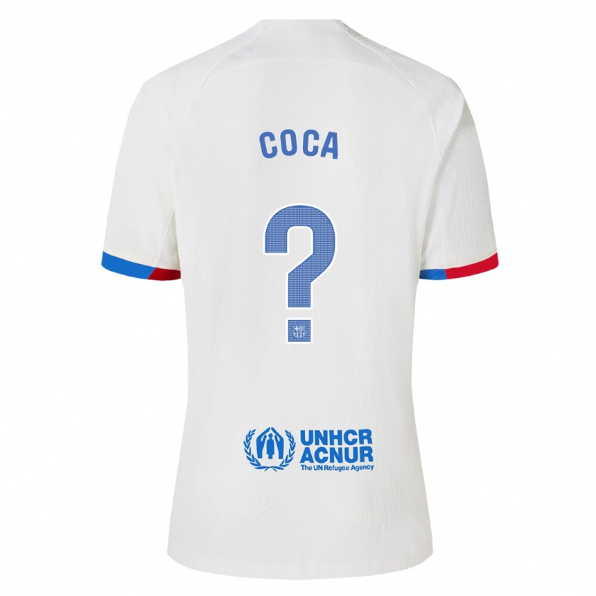 Mujer Fútbol Camiseta Jordi Coca #0 Blanco 2ª Equipación 2023/24