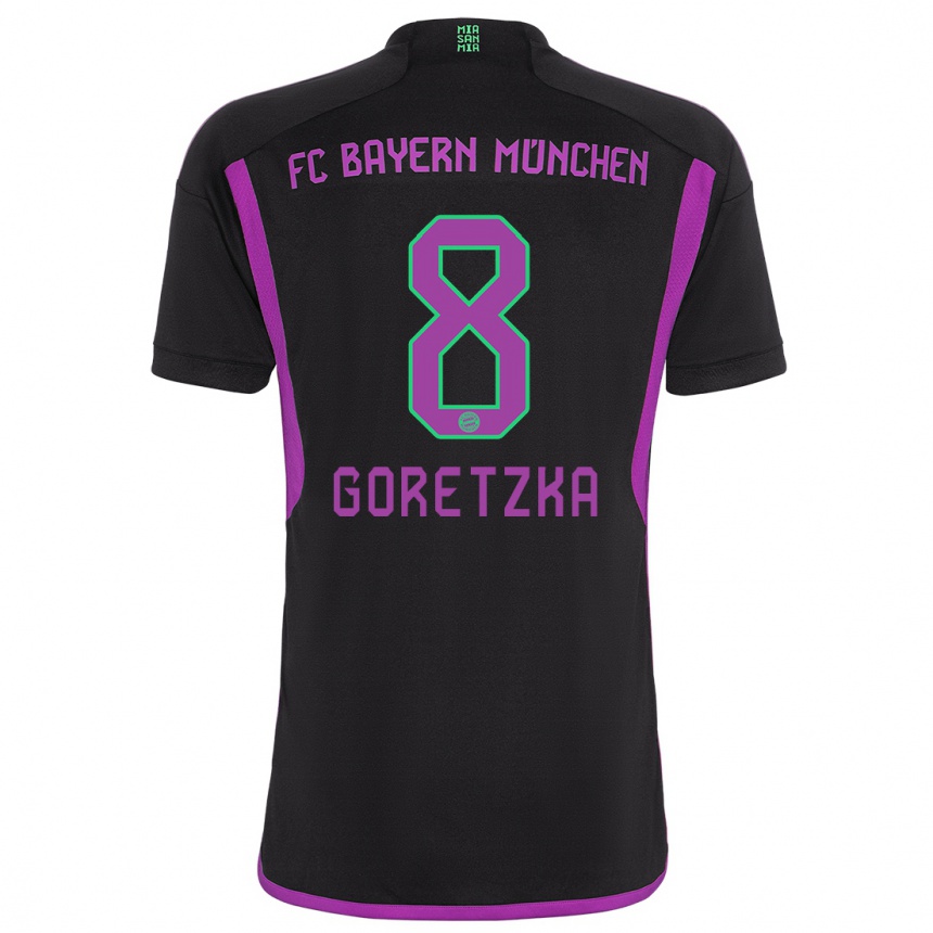 Mujer Fútbol Camiseta Leon Goretzka #8 Negro 2ª Equipación 2023/24