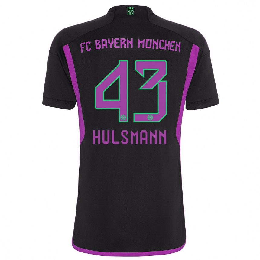 Mujer Fútbol Camiseta Tom Hulsmann #43 Negro 2ª Equipación 2023/24