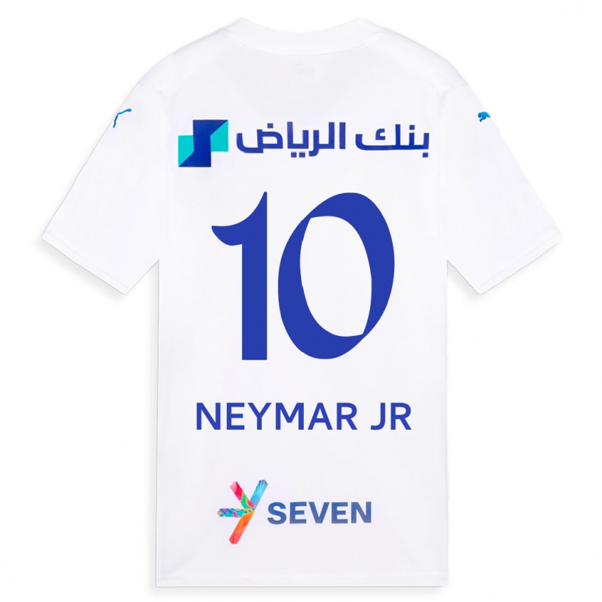 Mujer Fútbol Camiseta Neymar #10 Blanco 2ª Equipación 2023/24