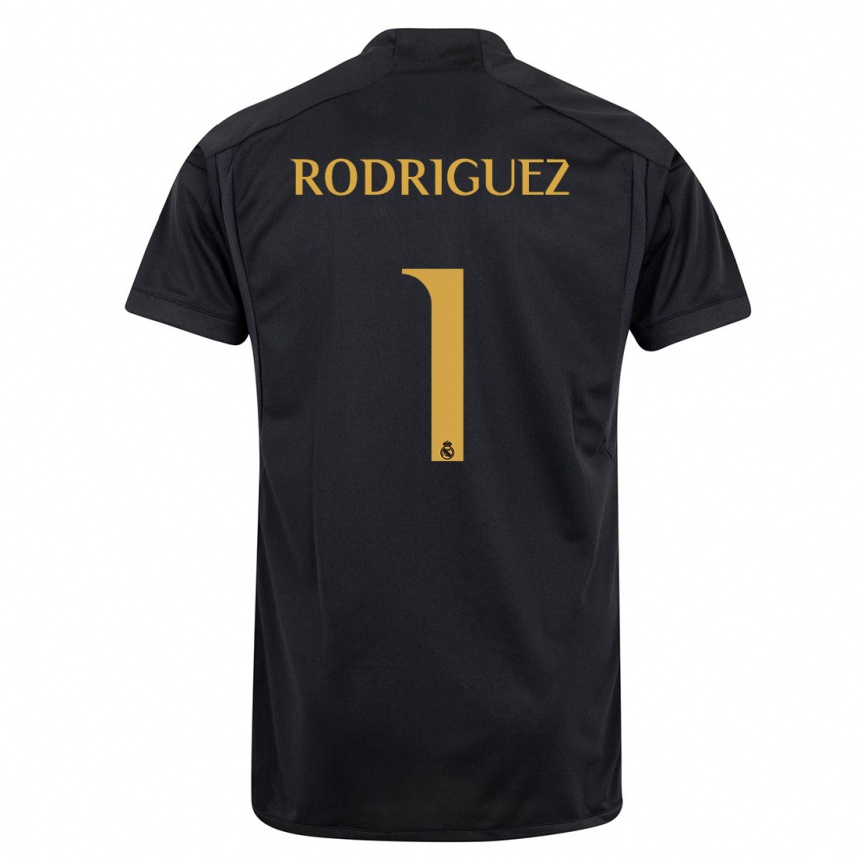 Mujer Fútbol Camiseta Misa Rodriguez #1 Negro Equipación Tercera 2023/24