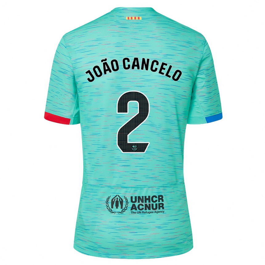Mujer Fútbol Camiseta Joao Cancelo #2 Aguamarina Clara Equipación Tercera 2023/24