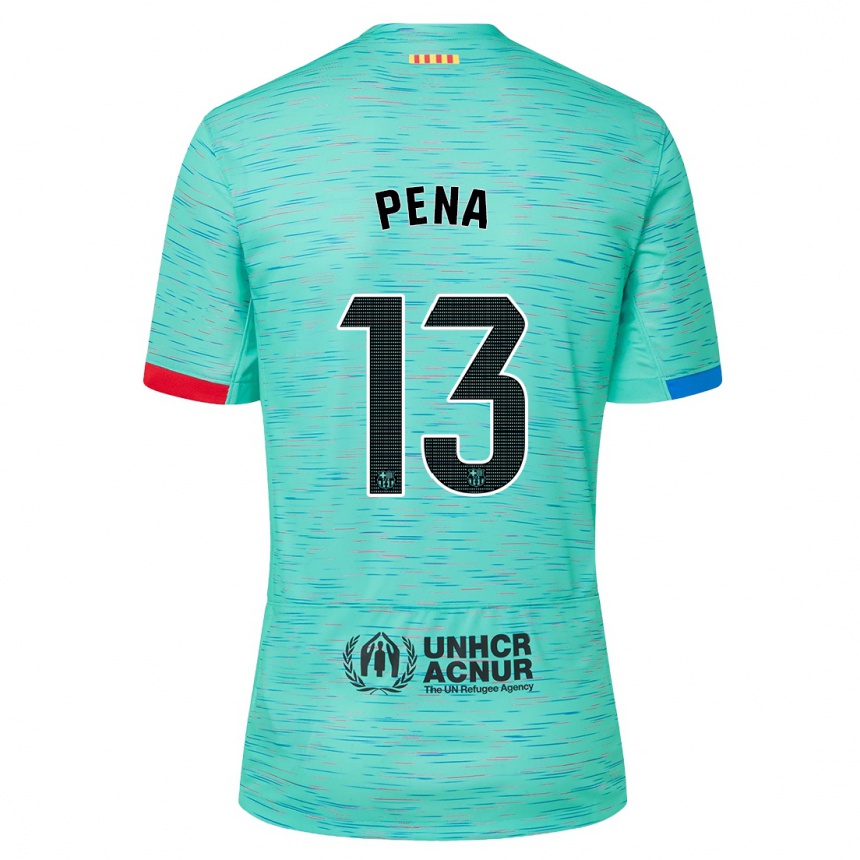 Mujer Fútbol Camiseta Inaki Pena #13 Aguamarina Clara Equipación Tercera 2023/24