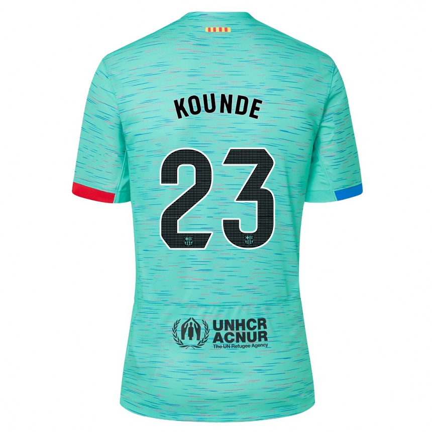 Mujer Fútbol Camiseta Jules Kounde #23 Aguamarina Clara Equipación Tercera 2023/24