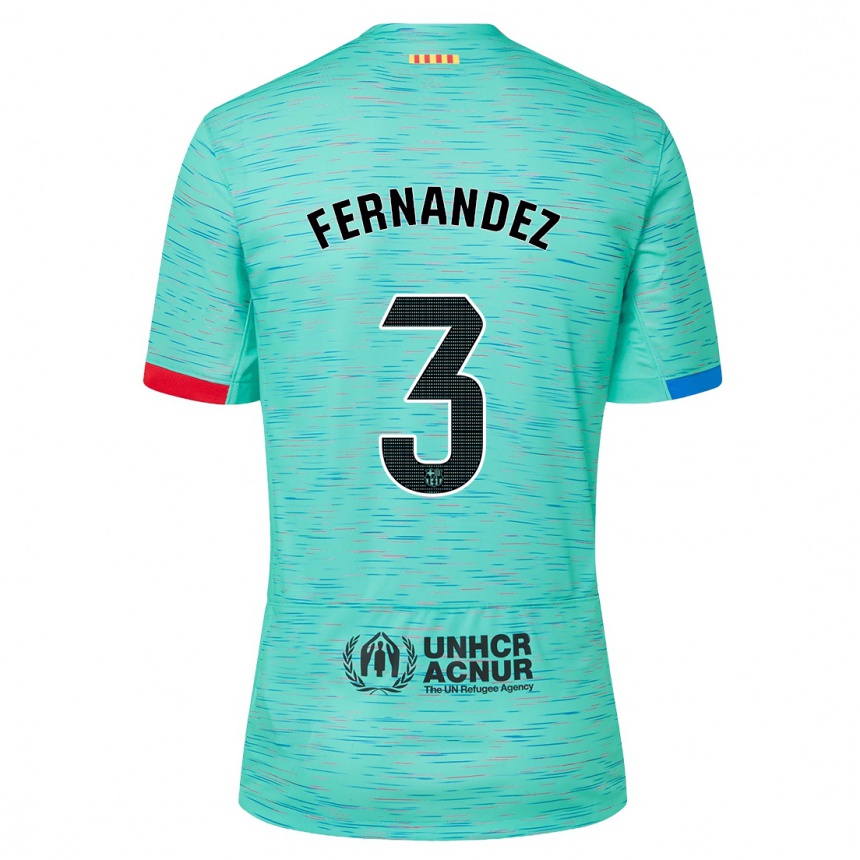 Mujer Fútbol Camiseta Jana Fernandez #3 Aguamarina Clara Equipación Tercera 2023/24