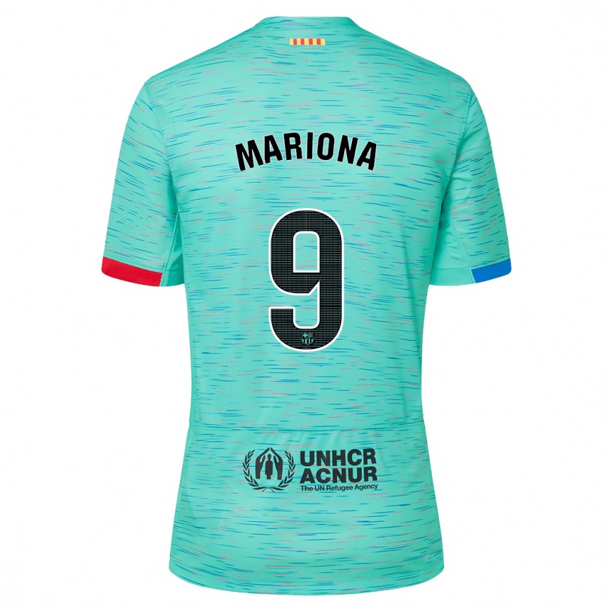 Mujer Fútbol Camiseta Mariona Caldentey #9 Aguamarina Clara Equipación Tercera 2023/24