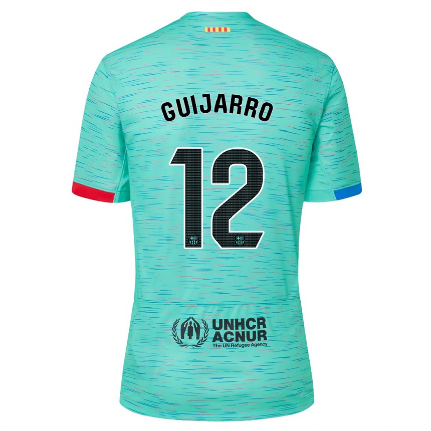 Mujer Fútbol Camiseta Patricia Guijarro #12 Aguamarina Clara Equipación Tercera 2023/24