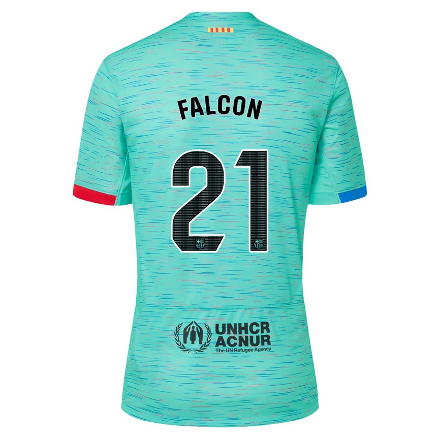 Mujer Fútbol Camiseta Andrea Falcon #21 Aguamarina Clara Equipación Tercera 2023/24