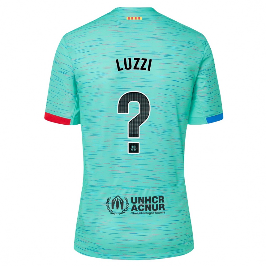 Mujer Fútbol Camiseta Fabian Luzzi #0 Aguamarina Clara Equipación Tercera 2023/24