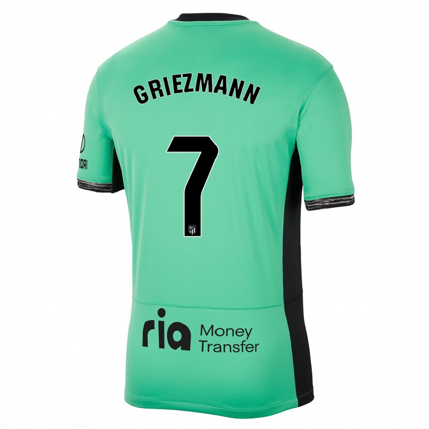 Mujer Fútbol Camiseta Antoine Griezmann #7 Primavera Verde Equipación Tercera 2023/24
