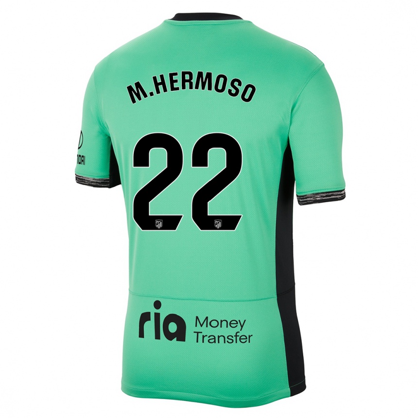 Mujer Fútbol Camiseta Mario Hermoso #22 Primavera Verde Equipación Tercera 2023/24