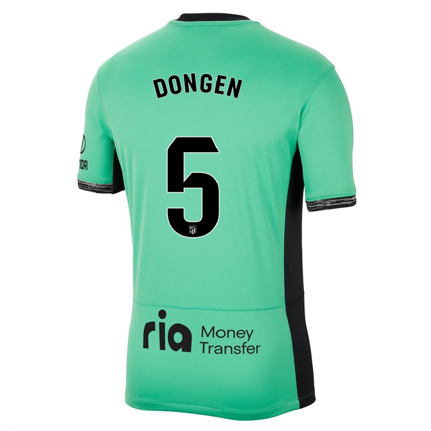 Mujer Fútbol Camiseta Merel Van Dongen #5 Primavera Verde Equipación Tercera 2023/24