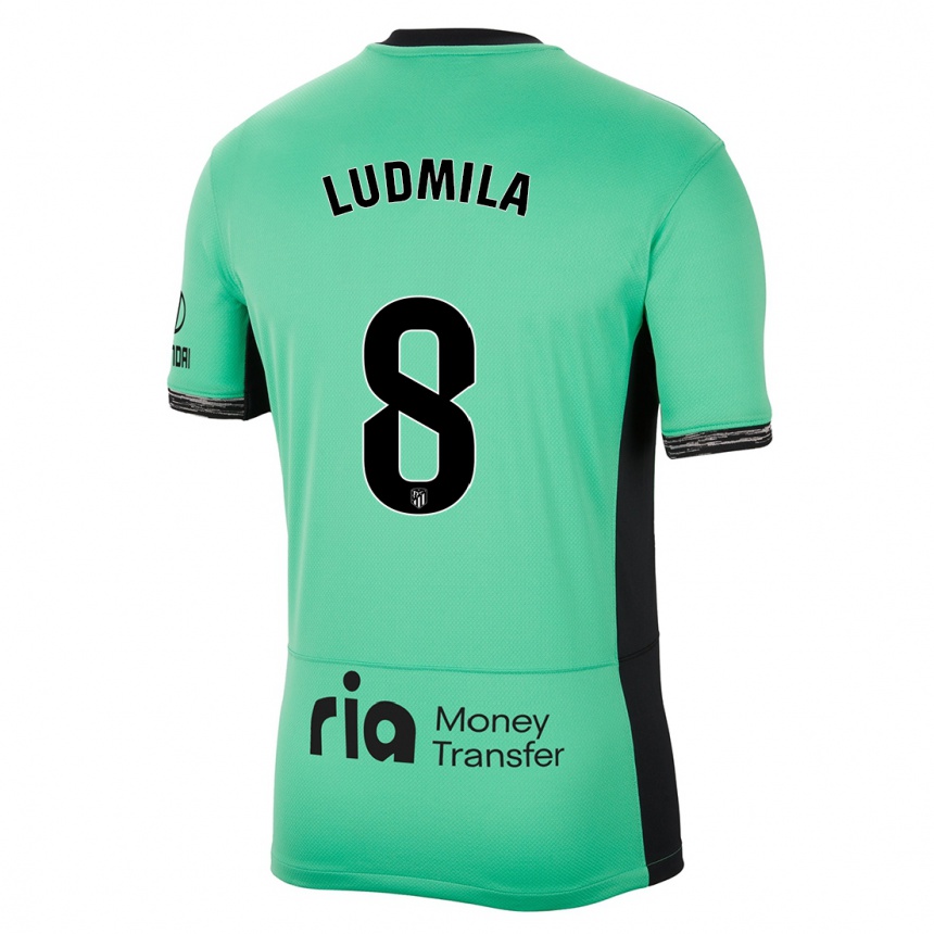 Mujer Fútbol Camiseta Ludmila #8 Primavera Verde Equipación Tercera 2023/24