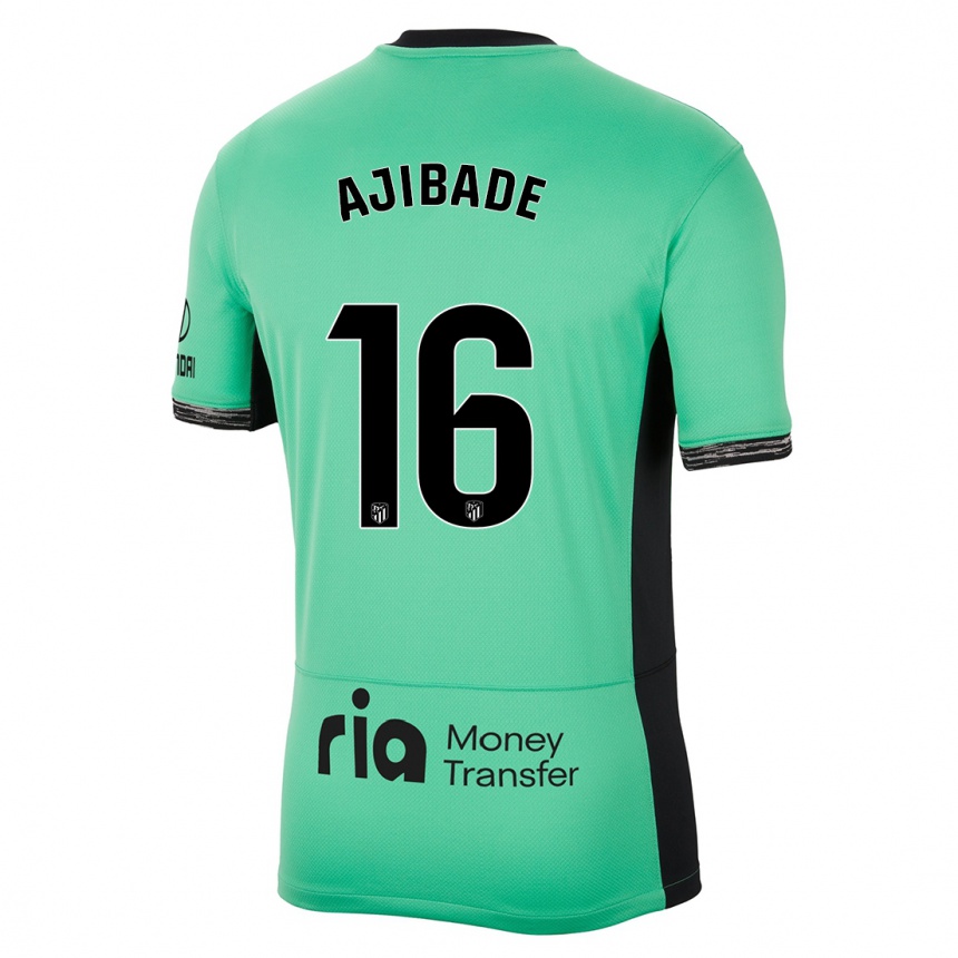 Mujer Fútbol Camiseta Rasheedat Ajibade #16 Primavera Verde Equipación Tercera 2023/24