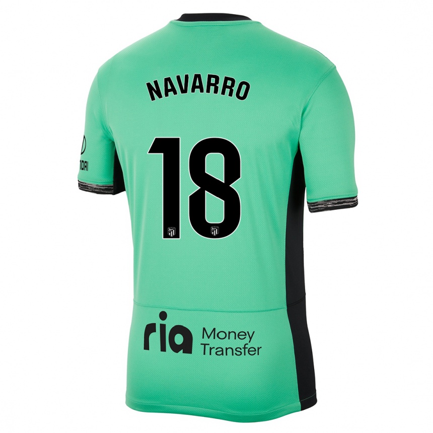 Mujer Fútbol Camiseta Eva Navarro #18 Primavera Verde Equipación Tercera 2023/24